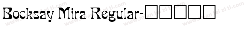 Bocksay Mira Regular字体转换